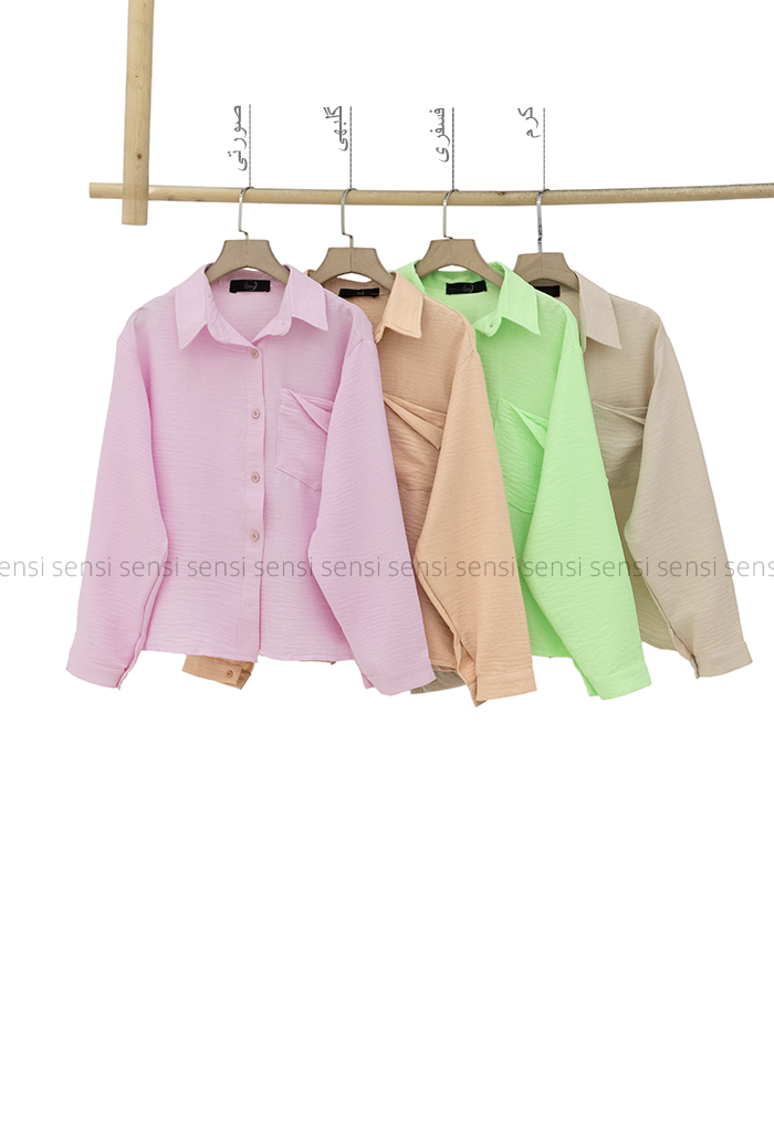 شومیز پشت چاک شانتون کد1005684
